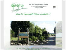 Tablet Screenshot of baumschule-marzahna.de